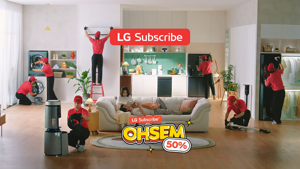 LG Subscribe home with professional care service throughout the house