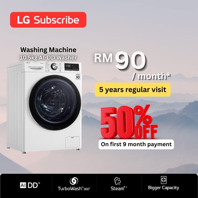 LG washer promotion