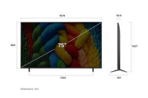 LG 75″ LG Premium 4K UHD AI TV view 4